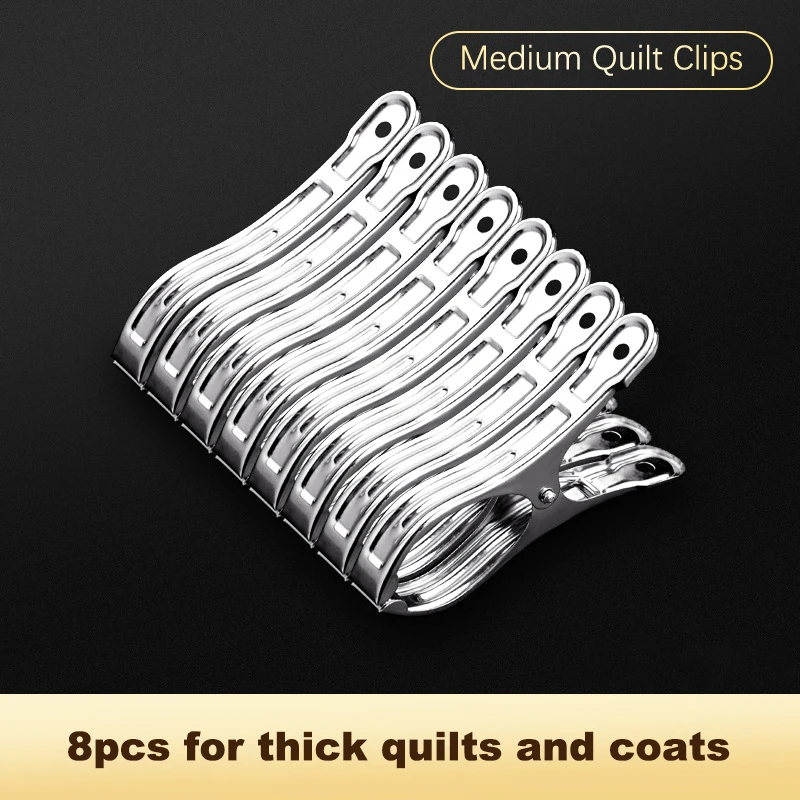 Heavy-Duty Metal Quilt & Towel Clips | Non-Slip Windproof Clothespins - Image 9