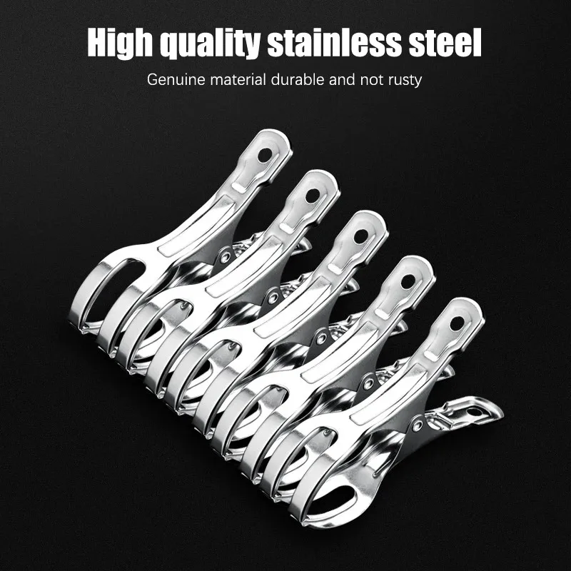 Heavy-Duty Metal Quilt & Towel Clips | Non-Slip Windproof Clothespins - Image 3