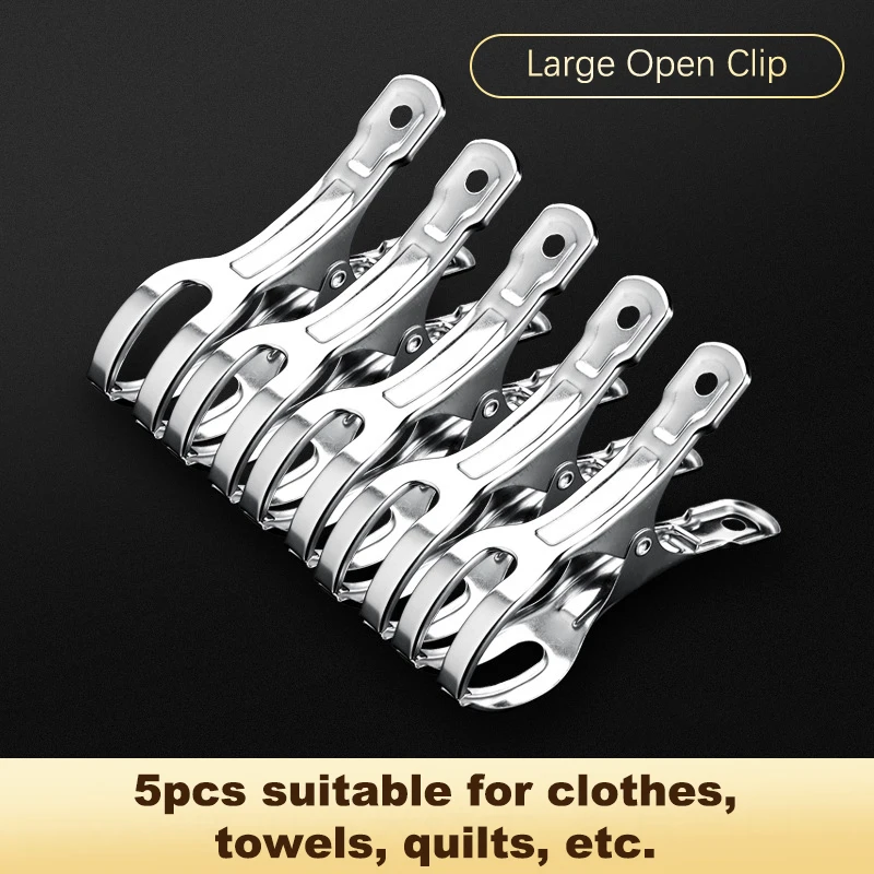 Heavy-Duty Metal Quilt & Towel Clips | Non-Slip Windproof Clothespins - Image 8