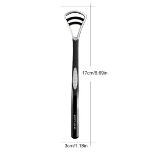 Dual-Action Silicone Tongue Scraper | 2-in-1 Oral Cleaner Brush for Fresh Breath
