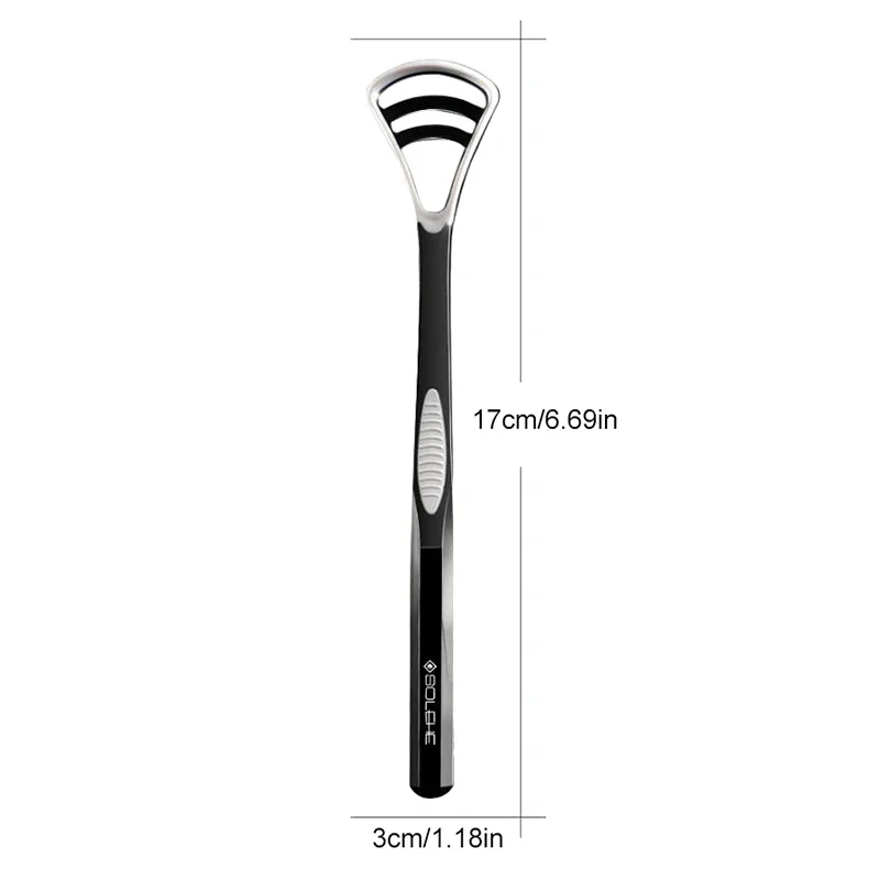 Dual-Action Silicone Tongue Scraper | 2-in-1 Oral Cleaner Brush for Fresh Breath