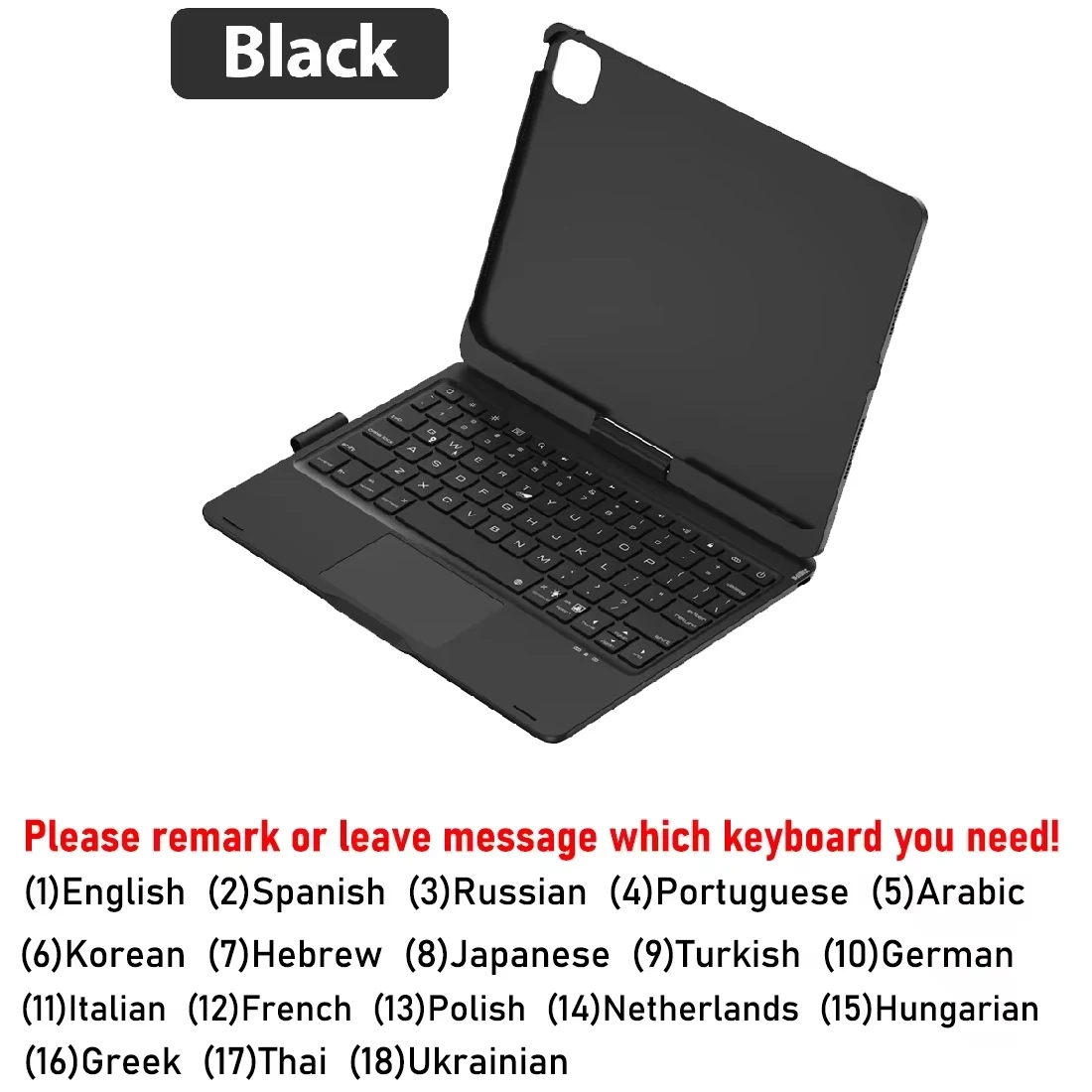 Magnetic Magic Keyboard Case for iPad | Smart Trackpad Folio Cover - Image 12