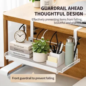 Modular Under-Desk Metal Storage Tray