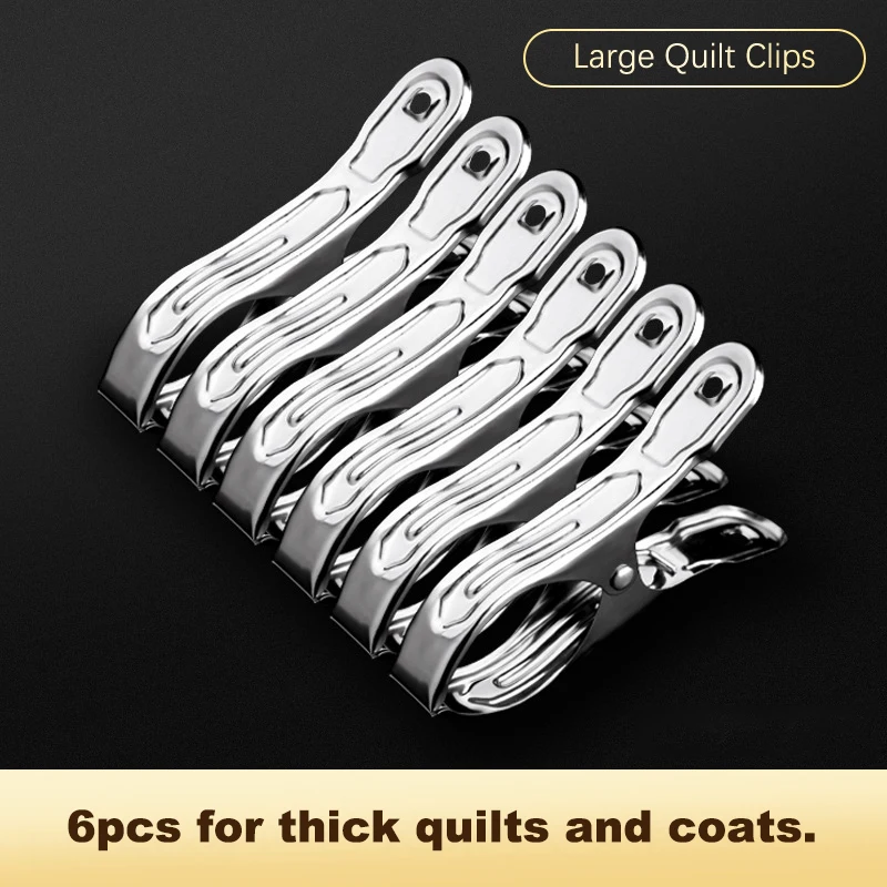 Heavy-Duty Metal Quilt & Towel Clips | Non-Slip Windproof Clothespins - Image 7