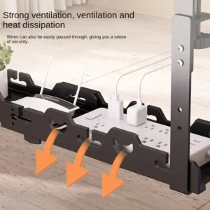 No-Drill High-Flow Under-Desk Cable Tray
