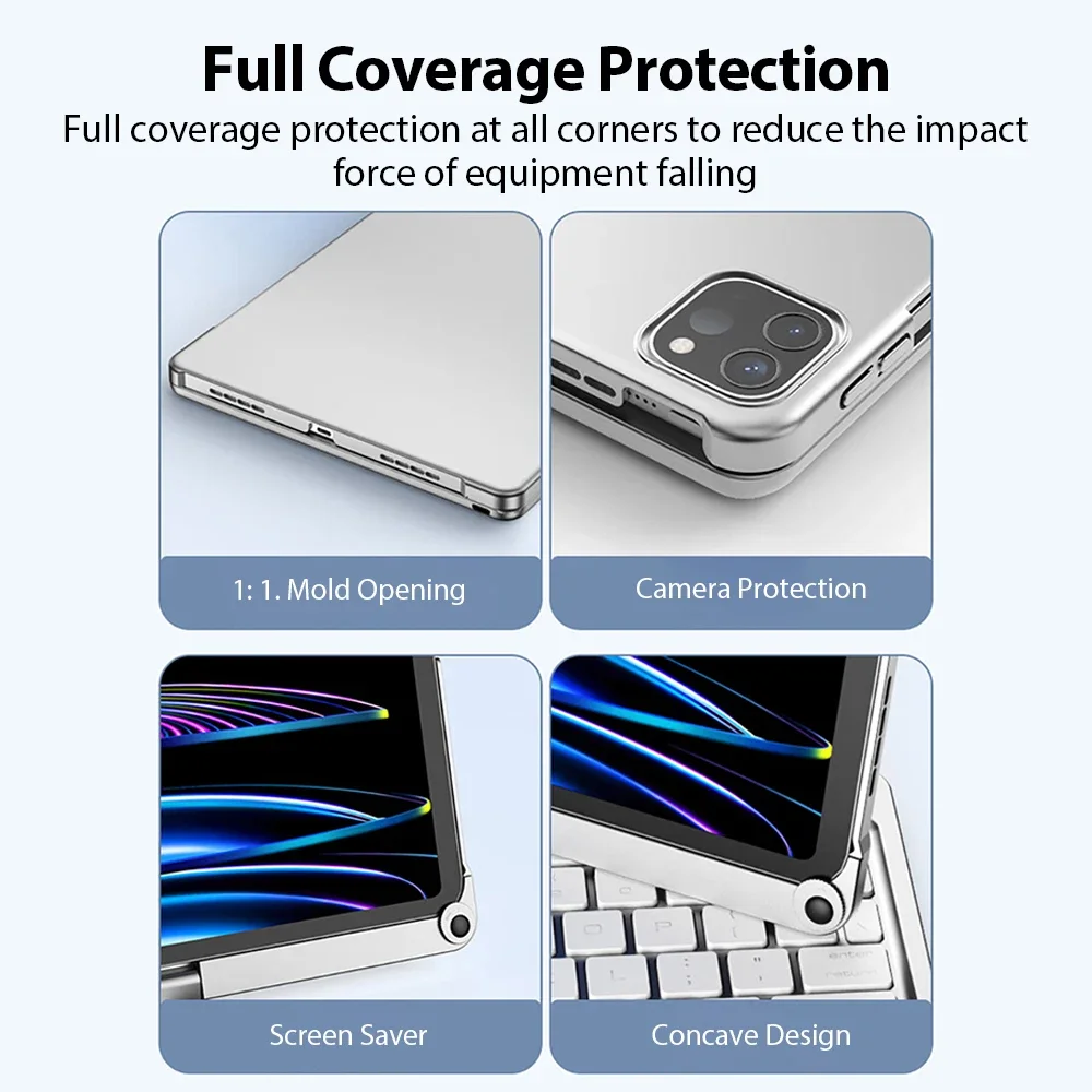Magnetic Magic Keyboard Case for iPad | Smart Trackpad Folio Cover - Image 6