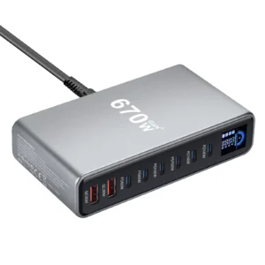 Cyber-Sync 670W Mega-Power GaN Command Center