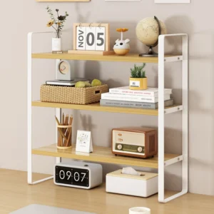 Modular Multi-Tier Desk Workstation Rack